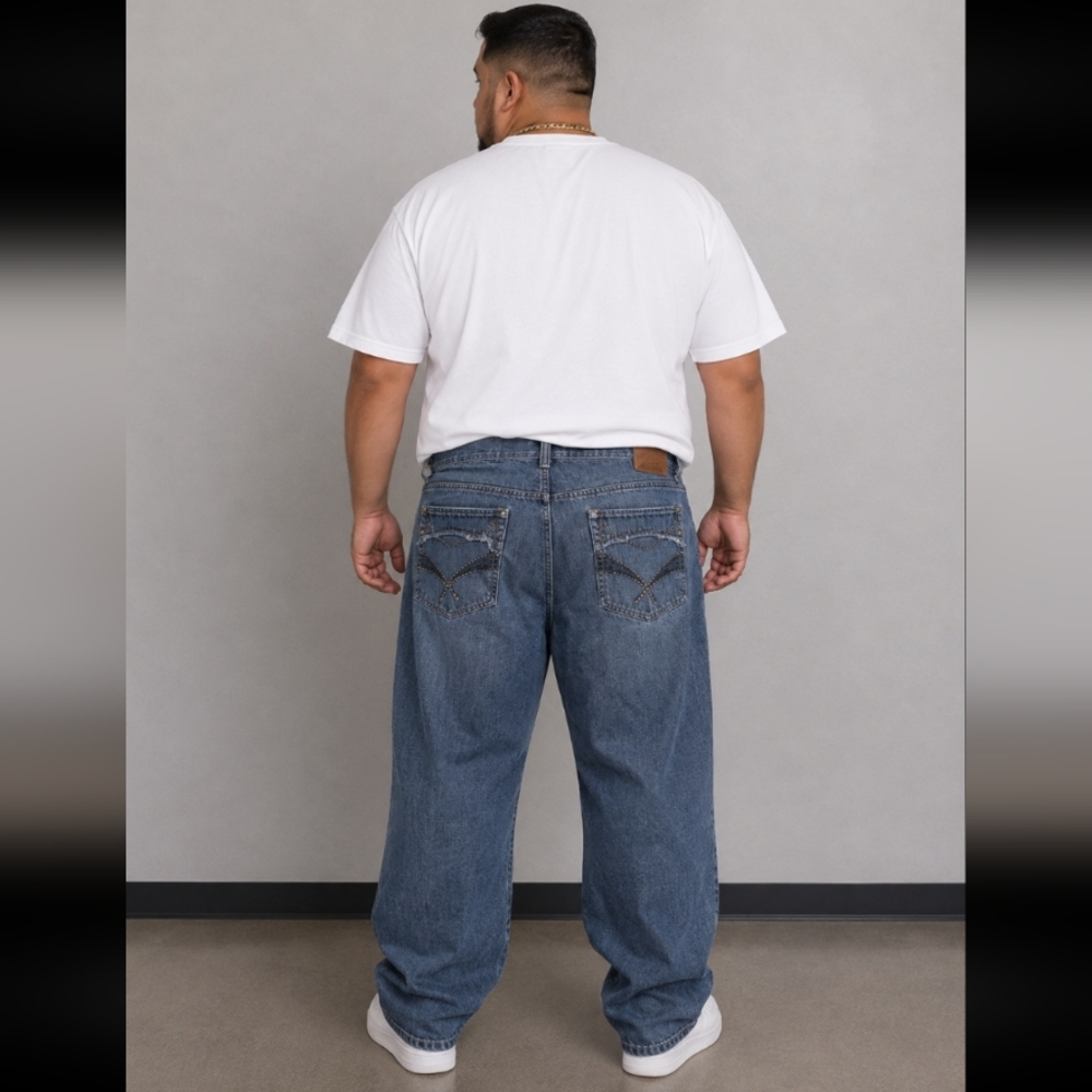 Phat Farm Distressed denim blue Jeans 40